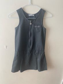 M&S grey pinafore (as new) age 7-8