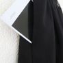 Banana Republic pleated panelled black vegan leather skirt Size US 4 / S/ UK 10 Black Image 5