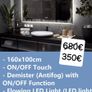 LED Bathroom Mirror 160x100cm Image 2