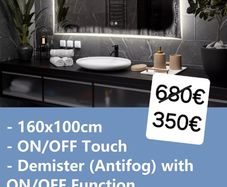 LED Bathroom Mirror 160x100cm