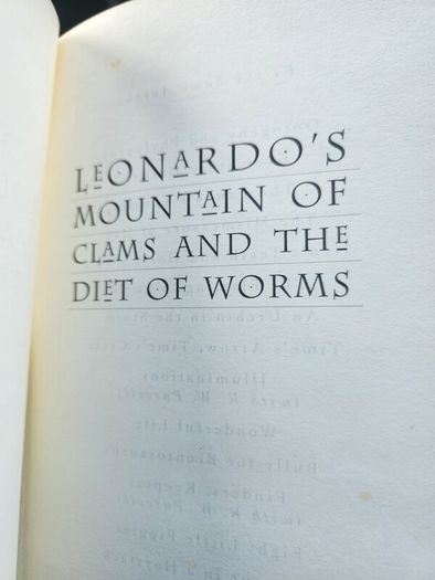 Stephen Jay Gould. Leonardo's Mountain of claims and the Diet of Worms. Hardback With Dustjacket In Good Condition.