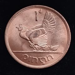 Ireland - 1968 - 1 Penny - Hen with Chicks - KM.11 - [273]
