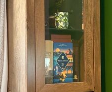 Wooden Glass-Front Display Cabinet - Jysk