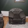 Grey 3 seater and 1 large armchair Image 3
