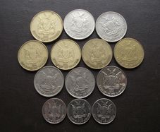A Lot of 13 coins from Namibia (1993-2012)