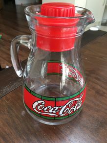 Coca Cola Glass Jug with Ice container