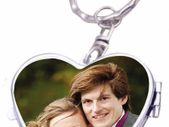 Personalised custom printed keyring with mirror valentines day gift present