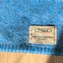 wool blanket Foxford 100% Pure New Wool Blanket Throw Blue Cream Striped Made in Ireland 180 220cm Image 2