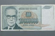 Yugoslavia 10000000 Dinara