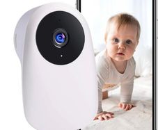 Smart Baby Monitor Pet WiFi Camera 1080P with Night Vision Motion & Sound Detection 2.4Ghz Remote Control Camera for Indoor Baby Nanny and Pet Monitor (FREE POSTAGE)