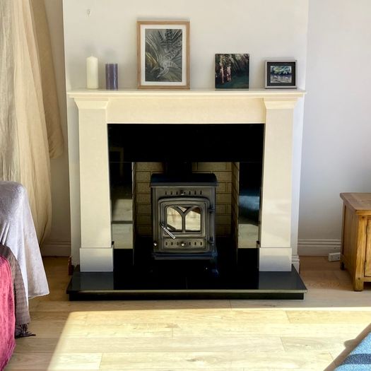 fireplace and stove