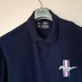 Ford mustang polo shirt size 4 xl Pit to pit 30 " navy in like new condition Image 3