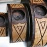 Vintage Wooden Candle Holders Image 4