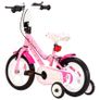 Kids Bike 12 inch White and Pink Image 3