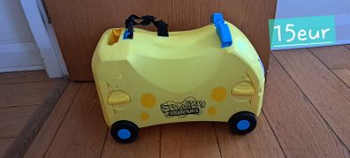 Ride on kids suitcase spongebob