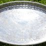 Viners  Silver Alpha Plated Oval Vintage Tray Chased Gallery Image 4