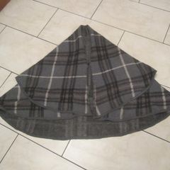 grey check shawl ...large