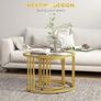 Round Nesting Coffee Tables Set of 2 Image 5