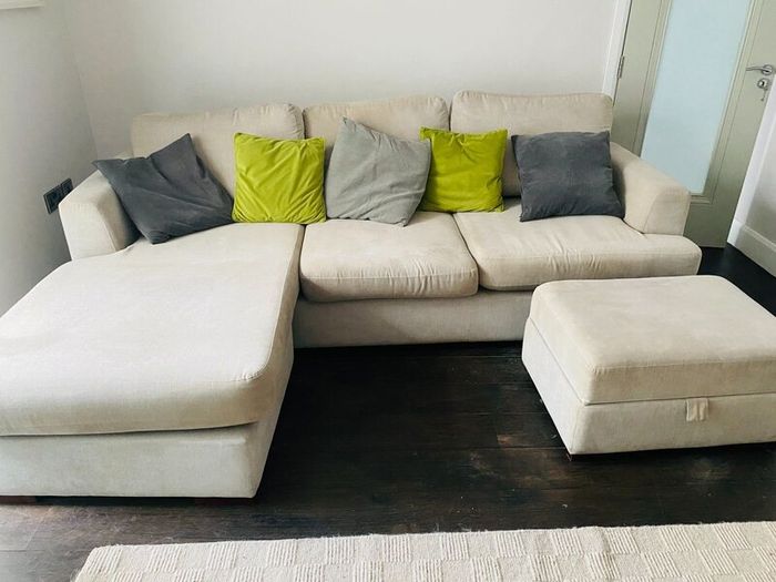 4 seater Lounger Sofa and Footstool