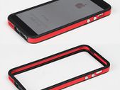 iPhone 4/ 4S Bumper Case Hard Plastic Rubber with Metal Buttons for Apple Iphone 4/4S Free Screen Protector Front Back