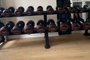 Jordan Premium Urethane Dumbells set with Rack