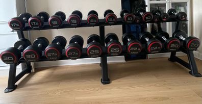 Jordan Premium Urethane Dumbells set with Rack