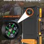 10000mAh Solar Portable Power Bank with Hand Crank Generator, SOS Distress Signal Light & Dual Super Bright Flashlights Image 7