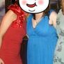 Blue Grecian style occasion dress Image 4