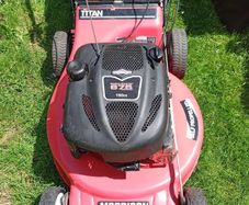 Morrison self-drive lawnmower