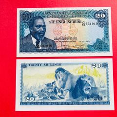 Kenya  20  Shillings  1978  Pick 17a( Uncirculated )