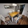 Solid oak table and 6 chairs Image 2