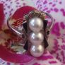 Antique Art Deco 14 Carat White Gold Akoyia Pearl Ring Image 10