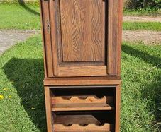 Vintage Drinks Cabinet with Wine Rack (1970s, German Made)