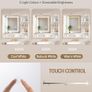 Bathroom Mirror Cabinet with LED Lighting and Socket With Shelves Image 6