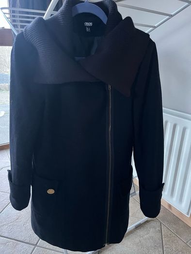 Navy coat ASOS