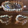 Carnival glass leaf dishes x3 Image 6