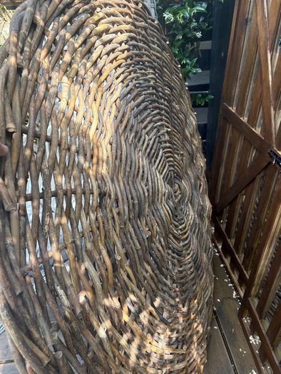 New XL 140cm diameter KUBU rattan wall hanging indoor/outdoor statement piece