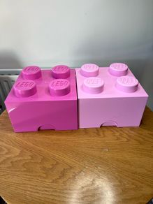 2 Lego storage boxes