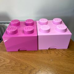 2 Lego storage boxes