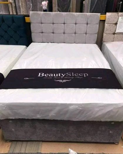 New Stylish single ,Double 4ft, 4ft6, King 5ft And 6ft Superking Sizes Divan Beds Instock. Drawers And Optional Tufted Mattresses Available. Free Delivery