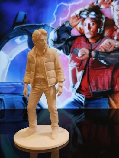 3D Printed Marty McFly From Back To The Future Figurine 80s