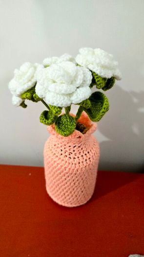 Crochet Flower Pot Decor