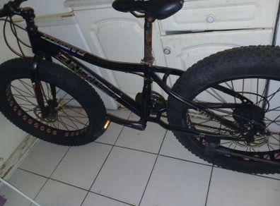 GUNSROSES Fat Tire Mountain Bike Softtail