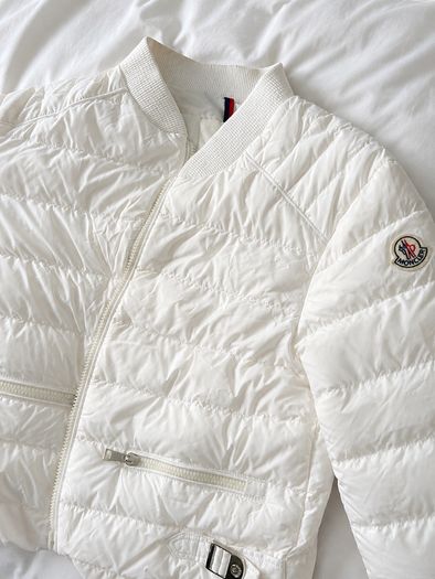 Moncler Womens Zip-front Bomber Jacket - Size 8