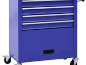 Tool Trolley with 4 Drawers Steel Blue