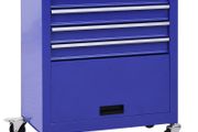 Tool Trolley with 4 Drawers Steel Blue