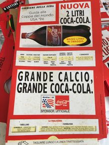 Coca Cola USA 1994 World Cup Soccer schedules