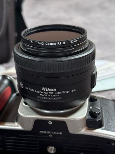 Film camera Nikon F65 + DX Lens AF-S Nikkor 35mm f/1.8 G