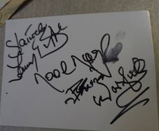 wolfe tones signed white card