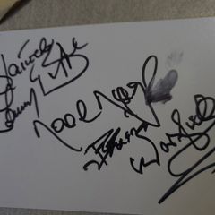 wolfe tones signed white card
